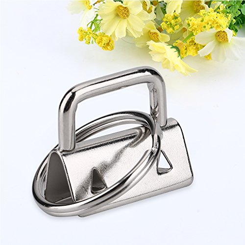 20 pcs Bolsa Correa Clips, Solid Clip de Plata, Correa de Bolsa, Bolsa de Cordón, Bolsa de Mosquetón de Gancho, Anillo Conector, Making Supplies