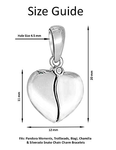 40th feliz cumpleaños Charm con forma de corazón abalorios para mujer pandora charm pulsera - Plata de ley 925 dijes - 40 º