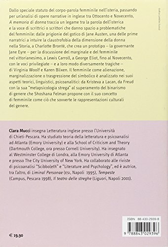 A memoria di donna. Psicoanalisi e narrazione dalle isteriche di Freud a Karen Blixen (Lingue e letterature Carocci)