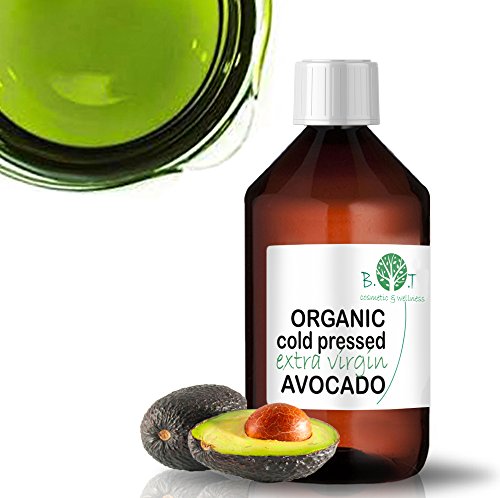 Aceite de Aguacate Bio Aceite de masaje vegetal ecologico Corporal, Pelo, Facial, Aceite Natural Cara prensado en frio Serum cabello organico 100% pure 1000 ml