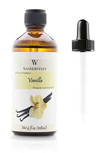 Aceite esencial para aromaterapia 100% puro de Wasserstein (4Oz/118ml, vainilla)