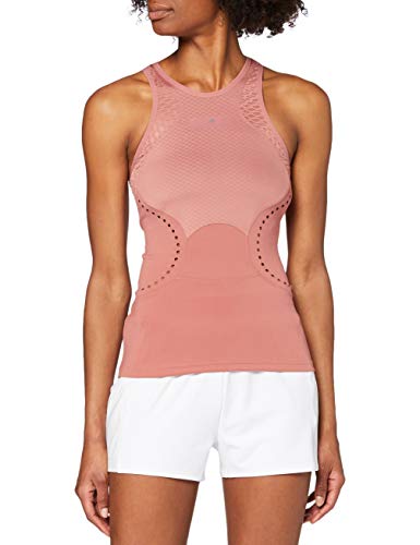 adidas Stella Mccartney Barricade - Camiseta de Tirantes para Mujer, Color Nude, Plata, Talla L