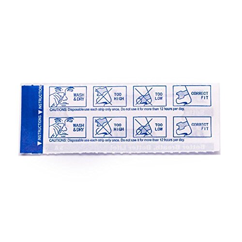 AirPromise 100 PCS Mejor Respira Las Tiras NASALES para Reducir LA PATOLOGÍA RESPIRATORIA DE Snore para Dormir Mejor Tomar MÁS Aire | Mejora del Rendimiento Deportivo (66 * 19 MM, 100 PCS)