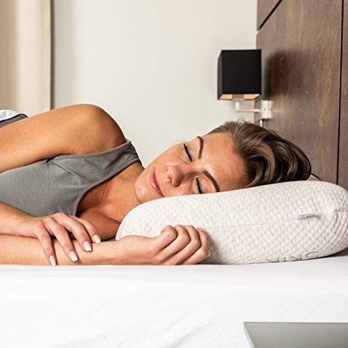 Almohada maBELLA con Cuidado de la Piel y Aromaterapia | Almohada Cervical Ergonómica y Ortopédica | Con Ylang-Ylang y Tecnología Patentada SKIN+ | Ideal para Dormir en Cualquier Posición