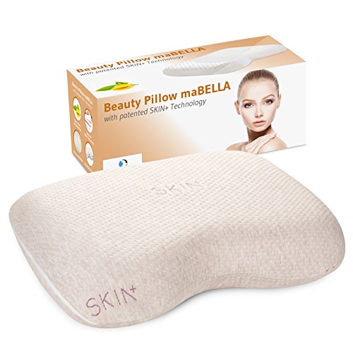 Almohada maBELLA con Cuidado de la Piel y Aromaterapia | Almohada Cervical Ergonómica y Ortopédica | Con Ylang-Ylang y Tecnología Patentada SKIN+ | Ideal para Dormir en Cualquier Posición