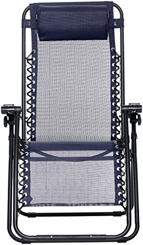 AmazonBasics Silla Gravedad Cero, Azul