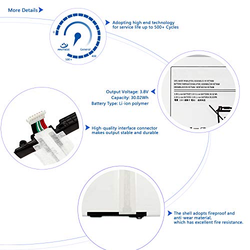 ANTIEE 7900mAh EB-BT800FBU EB-BT800FBC EB-BT800FBE EB-BT800FBB EB-BT800FBJ EB-BT800FBK Tablet Batería para Samsung Galaxy Tab S 10.5 SM-T800 T801 T805C SM-T805 T807 SM-T801 SM-T800 T807A