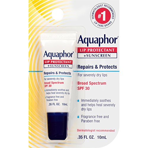 Aquaphor Reparador de Labios + Protector, Broad Spectrum SPF 30, .1 litro