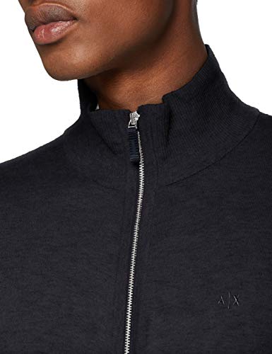 Armani Exchange 8nze73 Chaqueta Punto, Azul (Navy 1510), X-Small para Hombre