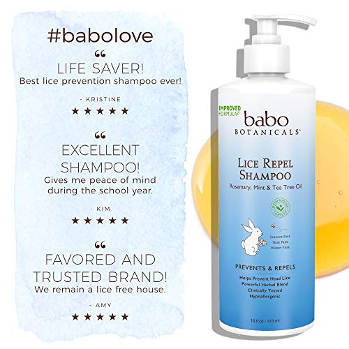 Babo Botanicals Lice Repel Shampoo (For Repelling Head Lice) 237ml