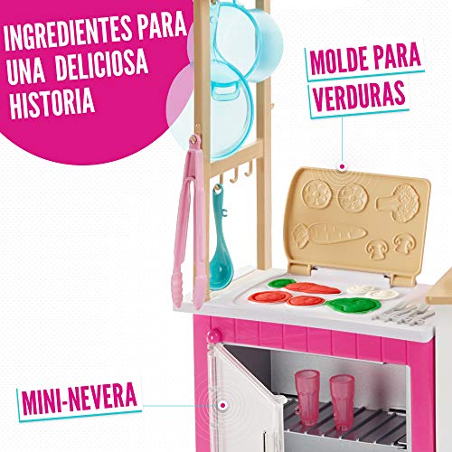 Barbie-FRH73 Barbie Quiero Ser Superchef, Muñeca Rubia con Cocina y Accesorios, multicolor Mattel GWY53 , color/modelo surtido