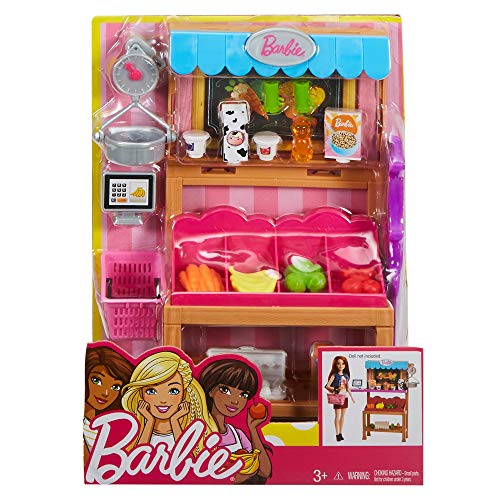 Barbie tienda de comestibles, accesorios muñeca (Mattel FJB27)