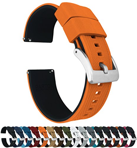 Barton Elite - Correas de reloj de silicona - Enganche rápido - Color a elegir - 18 mm, 19 mm, 20 mm, 21 mm, 22 mm, 23 mm y 24 mm