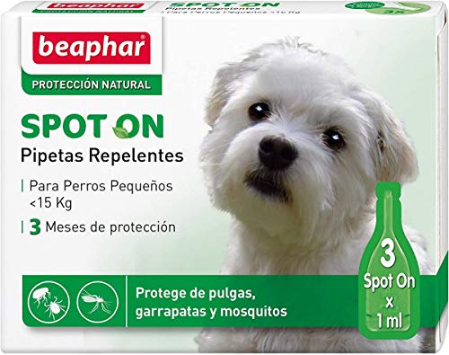 Beaphar pipetas repelentes, Perro pequeño, 3 Unidades