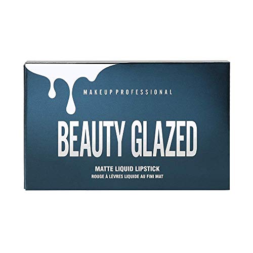 Beauty Glazed 6PCS Sexy Mate Brillo Labial, Lápiz Labial Líquido de larga Duración Hidratante Impermeable, Maquillaje Profesional para Bálsamo Labial