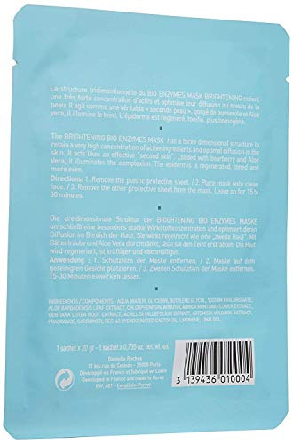 Bio Enzymes Máscara Blanqueadora - TALIKA - Máscara blanqueadora - Máscara de biocelulosa para una tez apagada y con manchas oscuras - Máscara con efecto segunda piel