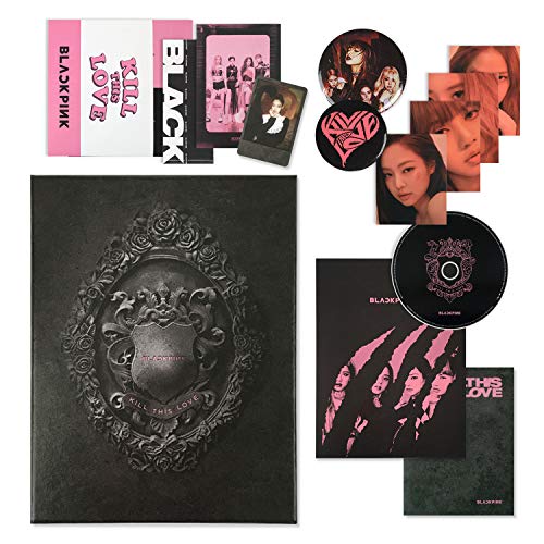 BLACKPINK 2nd Mini Album - Kill This Love [ BLACK Ver. ] CD + Photobook + Photo Zine + Lyrics Book + Photocards + Polaroid Photocard + Sticker Set + On Pack Poster + FREE GIFT(new)