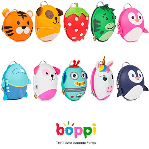 boppi Tiny Trekker Mochila Infantil De Viaje para Vacaciones - 4 litros - Pingüino Rosa