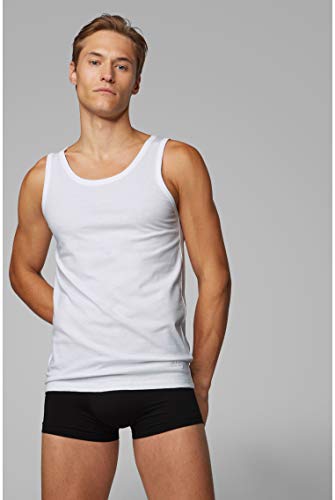 BOSS Tank 3p Co Top de deporte, Blanco (White 100), Medium (Pack de 3) para Hombre