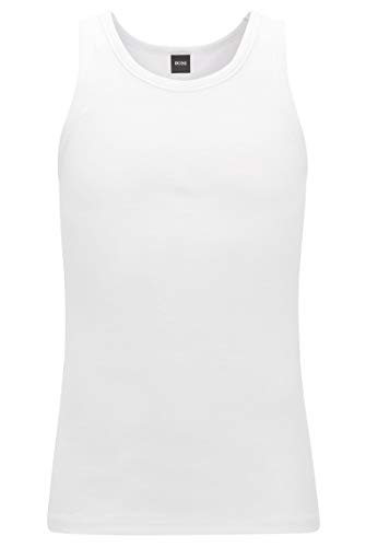 BOSS Tank Top Original Camiseta de Tirantes, Blanco (White 100), Small para Hombre