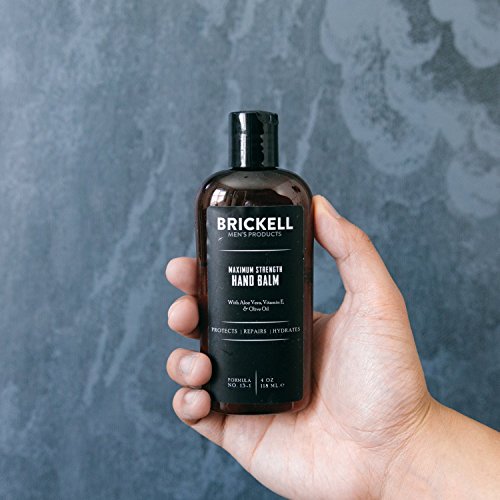 Brickell Men’s Products – Crema para Manos Fuerza Máxima para Hombres – Natural y Orgánica (Sin fragancia) – 118 ml