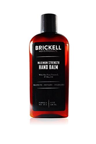 Brickell Men’s Products – Crema para Manos Fuerza Máxima para Hombres – Natural y Orgánica (Sin fragancia) – 118 ml