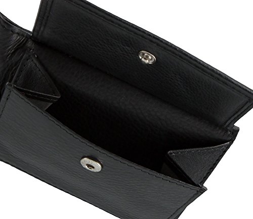 Bugatti Monedero Sempre con Bolsillo, 10 cm, Negro