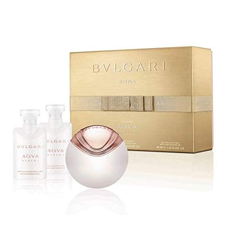 BULGARI AQUA DIVINA 40 ML Eau De Toilette SPRAY +LOCION CORPORAL 40ML +GEL DUCHA 40ML