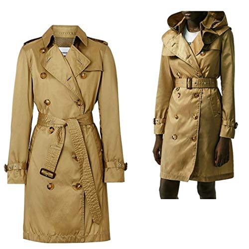 Burberry Trench ECONYL® - Sudadera para mujer con capucha desmontable (beige, 40 IT)