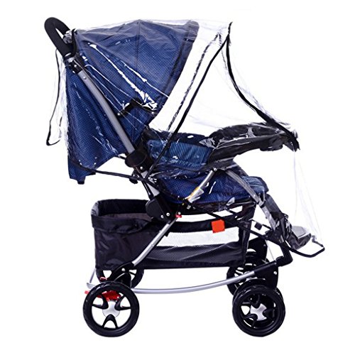 Burbuja de Lluvia Protector, JRing Cubierta de Lluvia Universal Contra Lluvia y Viento Impermeable con Cremallera Frontal para Cochecitos/Silla de Paseo de Bebé/Carrito