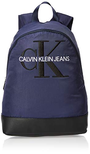 Calvin Klein - Ckj Monogram Nylon Cp Bp 40, Shoppers y bolsos de hombro Hombre, Azul (Navy), 0.1x0.1x0.1 cm (W x H L)