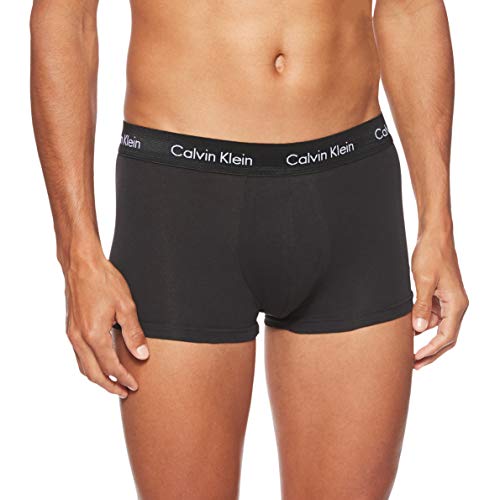 Calvin Klein Low Rise Trunk 3pk, Bóxer Hombre, Negro (Black W. Black Wb Xwb), Medium