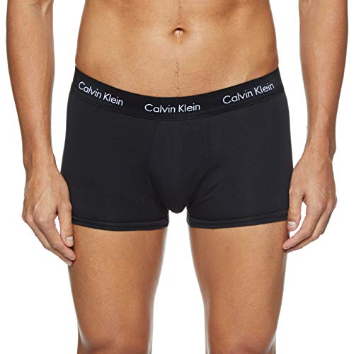 Calvin Klein Low Rise Trunk 3pk, Bóxer Hombre, Negro (Black W. Black Wb Xwb), Medium