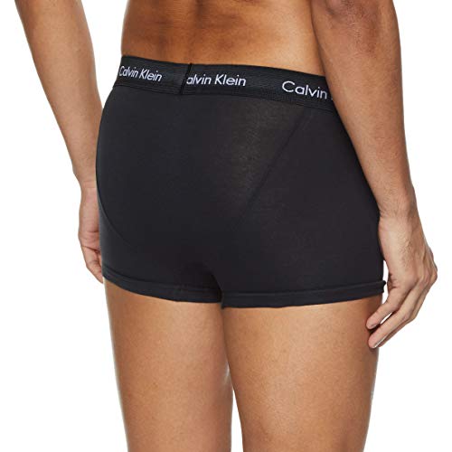 Calvin Klein Low Rise Trunk 3pk, Bóxer Hombre, Negro (Black W. Black Wb Xwb), Medium