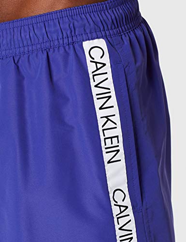 Calvin Klein Medium Drawstring Pantalones Cortos, Azul (Clematis Blue Cdt), Small (Pack de 2) para Hombre