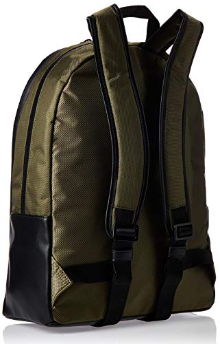 Calvin Klein - Revealed Round Backpack, Shoppers y bolsos de hombro Hombre, Verde (Dark Olive), 0.1x0.1x0.1 cm (W x H L)