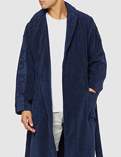 Calvin Klein Robe Albornoz, Azul (Blue Shadow 8sb), Medium (Talla del fabricante: S-M) para Hombre