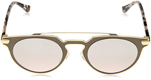 Calvin Klein Women's Ck2147s Round Sunglasses, Nude, 48 mm