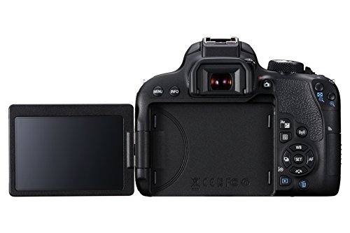 Canon EOS 800D - Cámara réflex de 24.2 MP (pantalla táctil de 3.0'', NFC, Dual Pixel CMOS AF, Bluetooth,45 puntos AF, 6 fps, Full HD, WiFi) negro - solo cuerpo