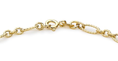 Carissima Gold Pulsera de mujer con oro amarillo de 9 quilates (375/1000), 19.5 cm