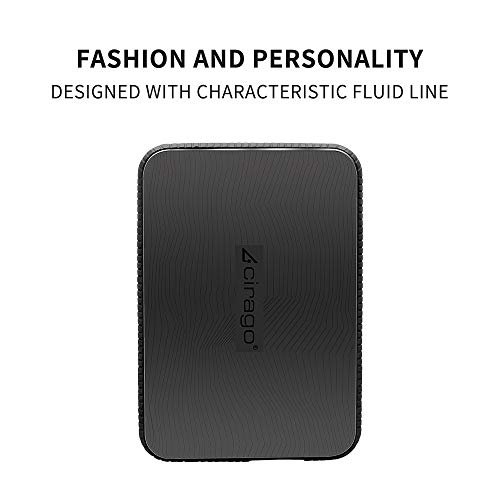 CIRAGO 2TB Disco Duro Externo Portátil Resistente a los Golpes, 2.5 Inch USB 3.0, para PC, Mac, MacBook, Chromebook, Xbox, PS4 (Negro)