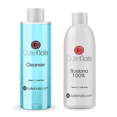 Cleaner 100ml Coco Azul + Acetona 100% Pura 100ml de alta calidad | Made in Spain