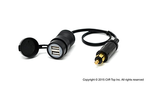 Cliff-Top 2,1 Amp de alcance extendido USB Hella (DIN)