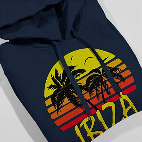 Cloud City 7 Ibiza Vintage Sun Women's Hooded Sweatshirt