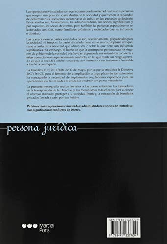 CONTROL DE LAS OPERACIONES VINCULADAS EN LA SOCIEDAD COTIZA