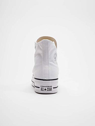 Converse Chuck Taylor CTAS Lift Hi, Zapatillas para Mujer, Blanco (White/Black/White 102), 40 EU