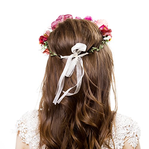 Corona de Ever Fairy® de estilo griego, rústico y natural Flower Crown - A Talla única