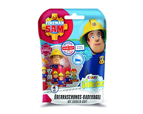 CRAZE Divertido INKEE Sorprendente Bola de baño perfumada con Sello Fireman Sam 12550, Multicolor