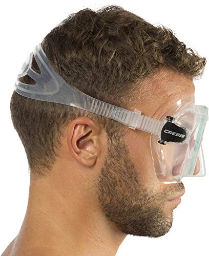 Cressi F1 Mask Máscara Monocristal Tecnología Frameless, Unisex, Transparent, L