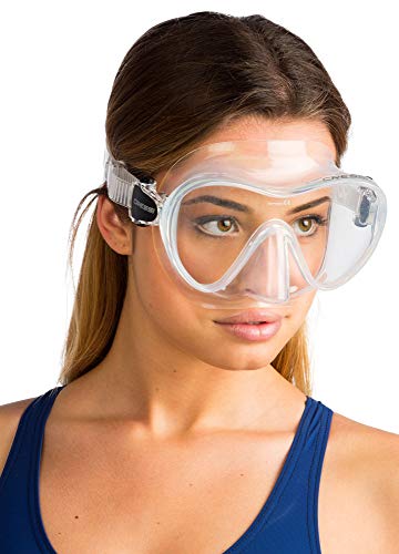 Cressi F1 Mask Máscara Monocristal Tecnología Frameless, Unisex, Transparent, L